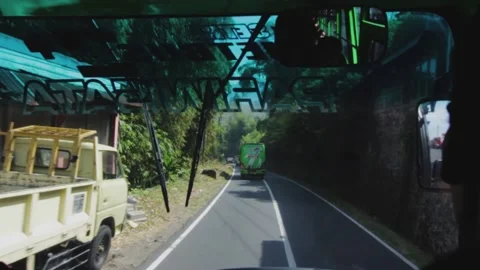 Road to Dieng Highland, Middle Java island, Indonesia Oct 12 2019 Vídeo Stock 132168674