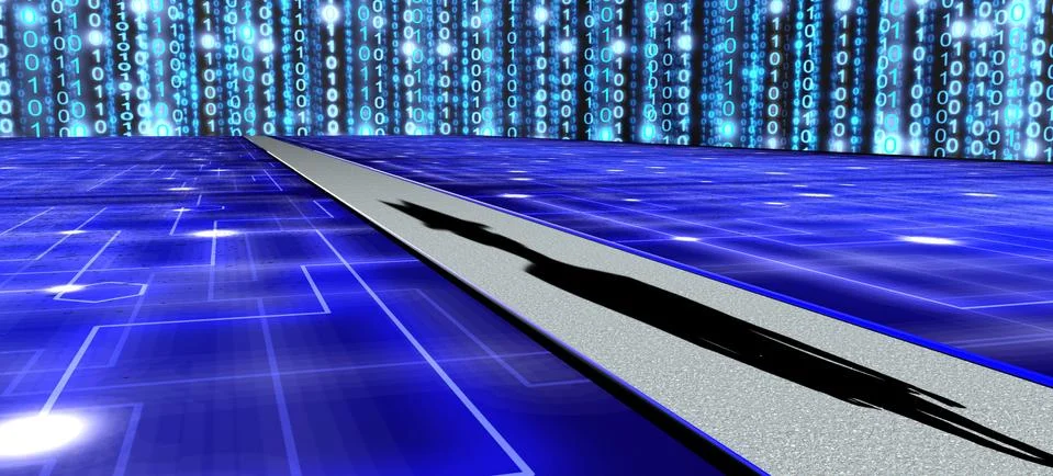 Road to digital security Stock-Illustration