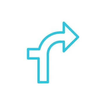The Road. Direction. From blue icon set. Stock Illustration