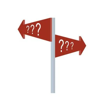 Road direction indicator. Arrow pointer Stock Illustration