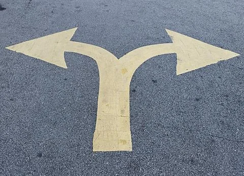Road direction sign Stock Photos