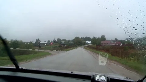 The road to Dodge from the car window Stock Footage 70675178