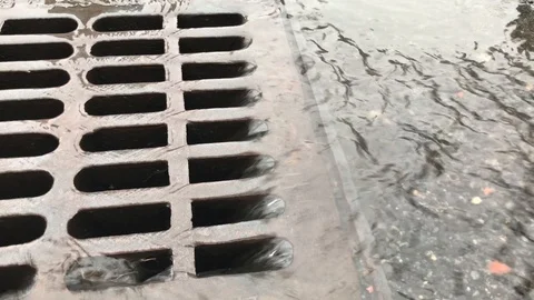 Road drain working Stock Footage 124720941