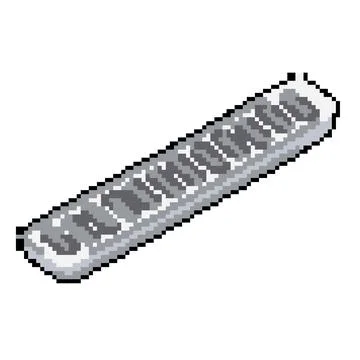 Road drainage grate pixel art vector illustration Stock Illustration