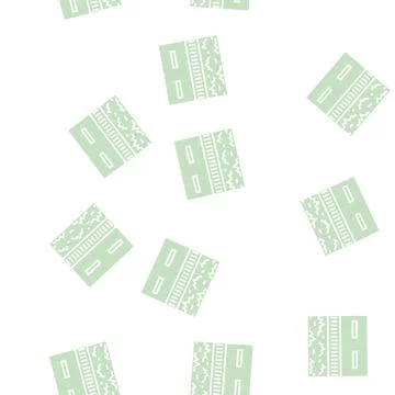 Road drainage system glyph seamless pattern Stock Illustration