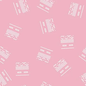 Road drainage system line seamless pattern Stock Illustration