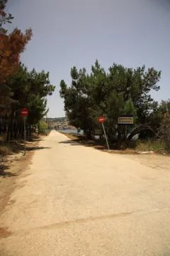 Road to drapano bridge Stock Photos