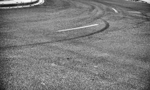 Road drifting texture Stock Photos