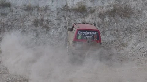 OFF road driving competition Stock Footage 329645925