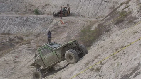 OFF road driving competition Stock Footage 329645930
