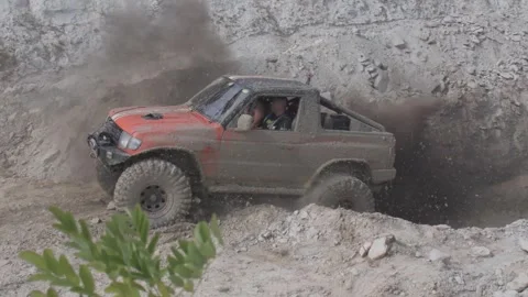 OFF road driving competition Stock Footage 329645950