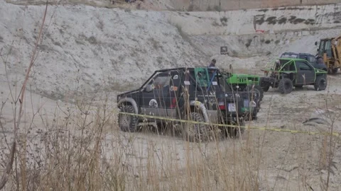 OFF road driving competition Stock Footage 329645962