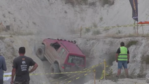 OFF road driving competition Stock Footage 329645968