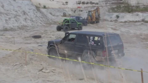 OFF road driving competition Stock Footage 329645973