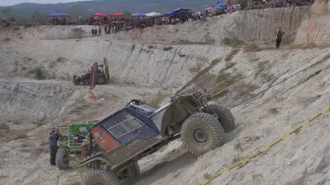 OFF road driving competition Stock Footage 329646235