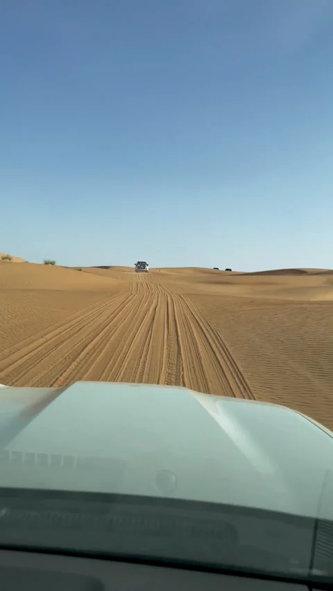 Off-road driving into the desert, Oman Stock Footage 242804836