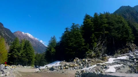 Off road driving in ice mountain Stock Footage 220697677