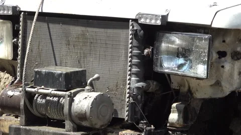 Off-road driving on muddy terrain Video stock 335222997