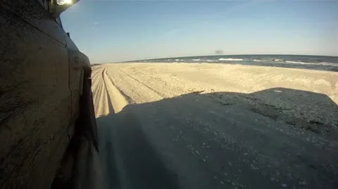 Off road driving in sand on a beach. Stock-Footage 11805850