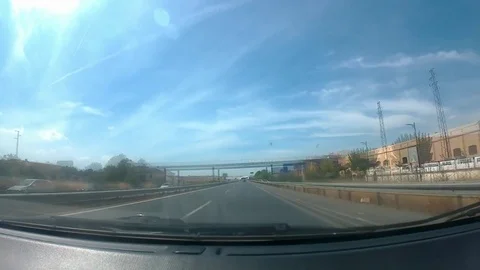 Road Driving Timelapse Video stock 79640515