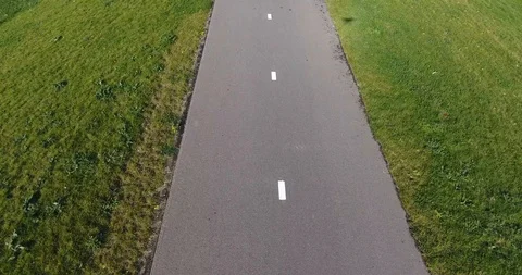 The road, drone aerial view Stock Footage 101042610