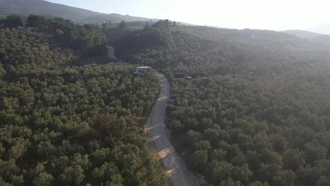 Road drone Stock Footage 127115422