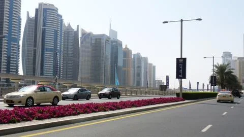 Road in Dubai Foto stock