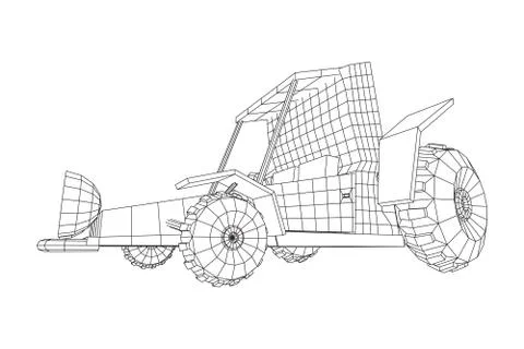 Off road dune buggy car Stock Illustration