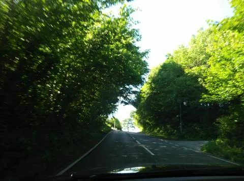 A road during isolation Stock Photos