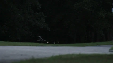 Road at dusk Stock Footage 26295599