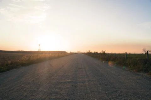 Road at dusk 写真素材