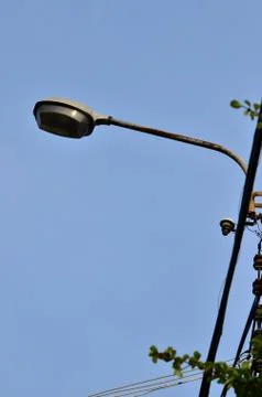 Road edge lamp Stock Photos