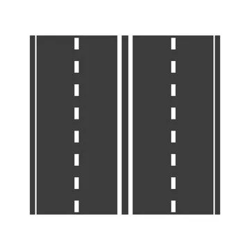 Road element. Highway part. Illustrazione stock