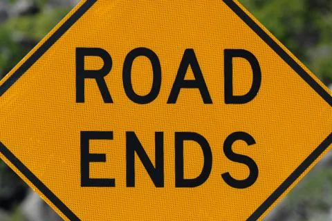 Road Ends sign Stock Photos