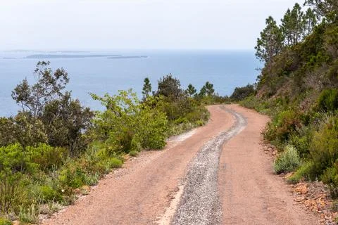 Road in the Esterel Foto stock