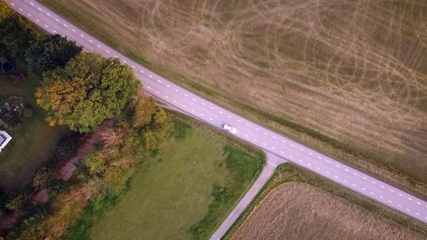 Road Evening 90dg Stock Footage 168897057