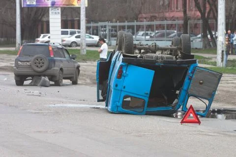 Road failure Foto stock