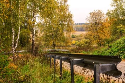 Road fall Foto stock