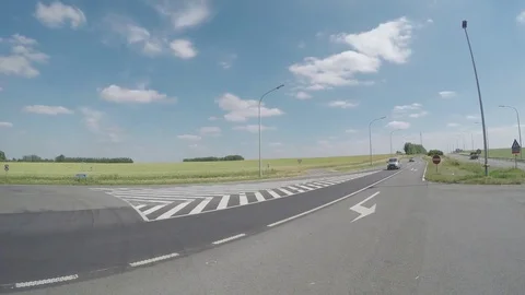 From the road to the field Stock Footage 83499927