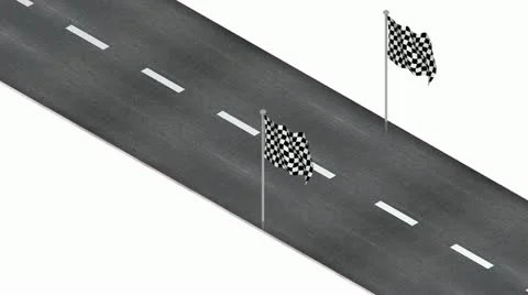 Road flag Stock Footage 11883276