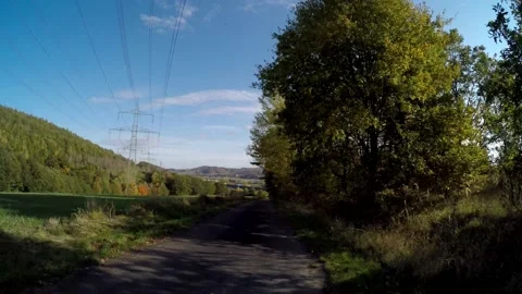 A road in the forest Stock Footage 141753349