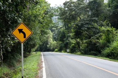 The road in the forest Stock Photos