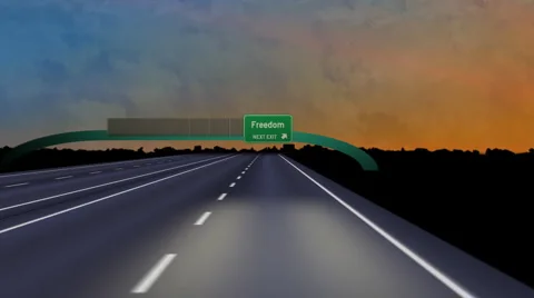 Road to Freedom HD Stock Footage 1053920