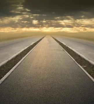 Road to the future Stock-Fotos