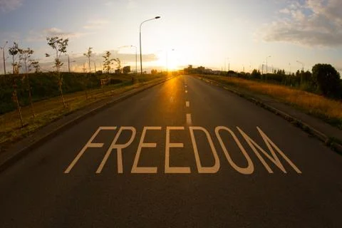 Road goes forth Stock Photos