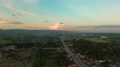 ROAD GOING TO THE CITY Stock Footage 257885576