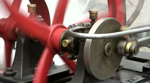 Road-going steam engine Stock Footage 8577257