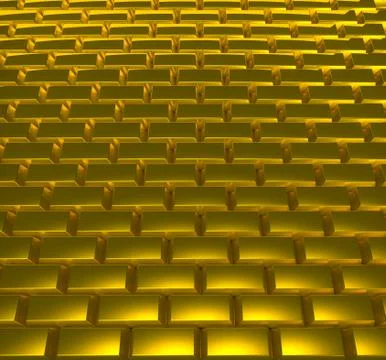 Road from gold ingots Stock Illustration
