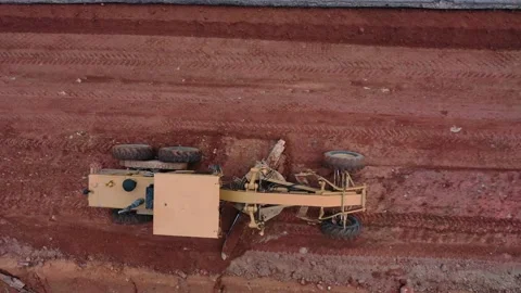 Road grader Stock Footage 134156081