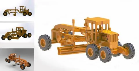 Road grader Stock Illustration